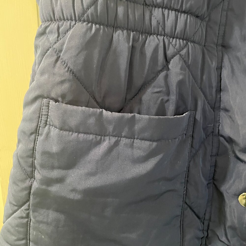 DOKOTOO Women's Quilted Long Navy Vest. XL - Picture 7 of 7